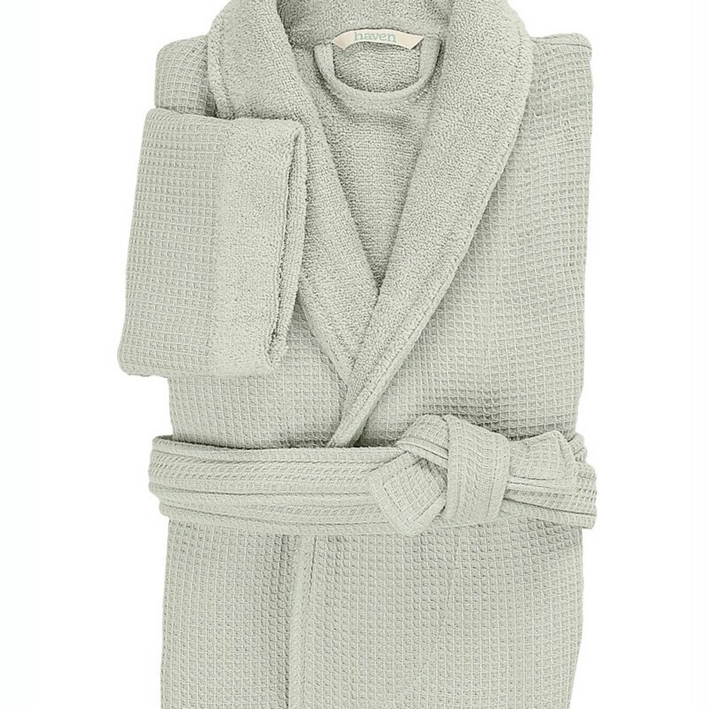 Haven-Organic Cotton Robe in Sky Green